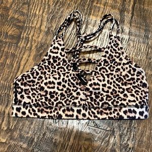 Zyia Leopard Grid Bra